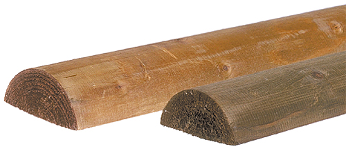 Halbrundlatte 250/9 cm braun Hortima AG